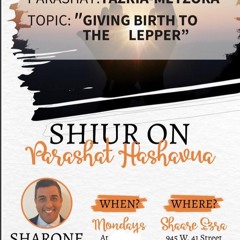 "GIVING BIRTH TO THE LEPPER “-Parashat TAZRIA-METZORA-Sharone Lankry 5783
