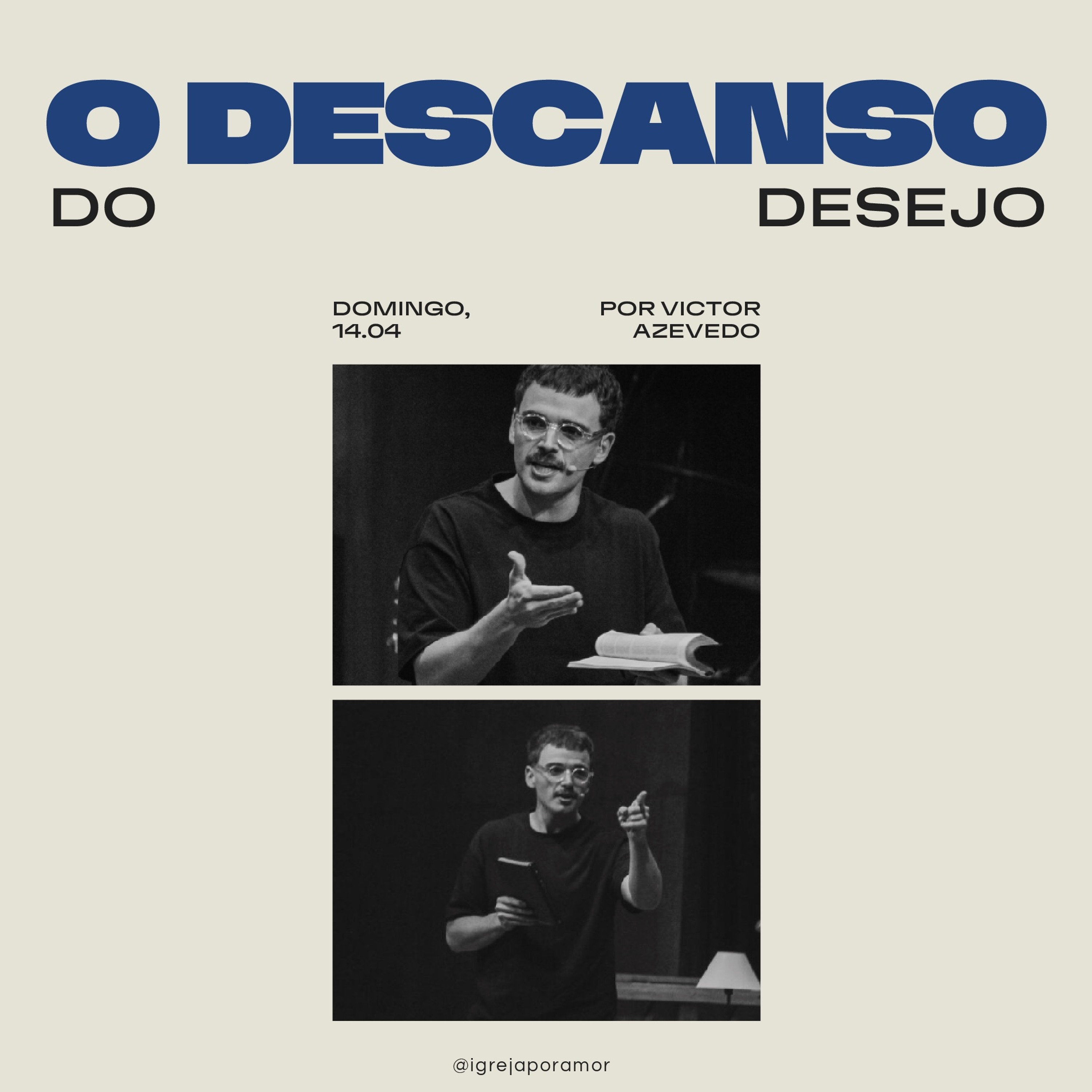 O Descanso do Desejo | Igreja Por Amor | Victor Azevedo | 14 de Abril de 2024 episode artwork