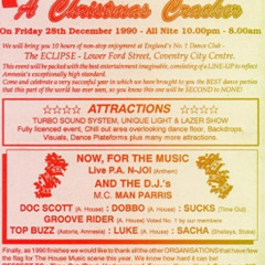 Doc Scott & MC Man Parris @ Amnesia House - A Christmas Cracker - Eclipse 28.12.90