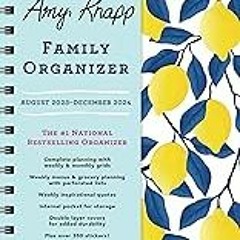 FREE B.o.o.k (Medal Winner) 2024 Amy Knapp's Family Organizer: 17-Month Weekly Planner for Mom (In