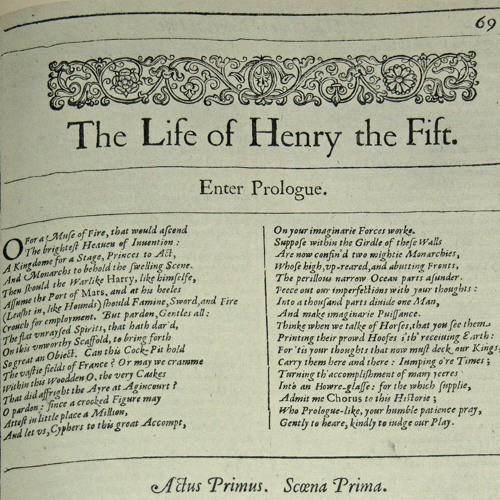 St. Crispin's Day Speech from Shakespeare's "Life of Henry V" read in late Elizabethan Pronunciation