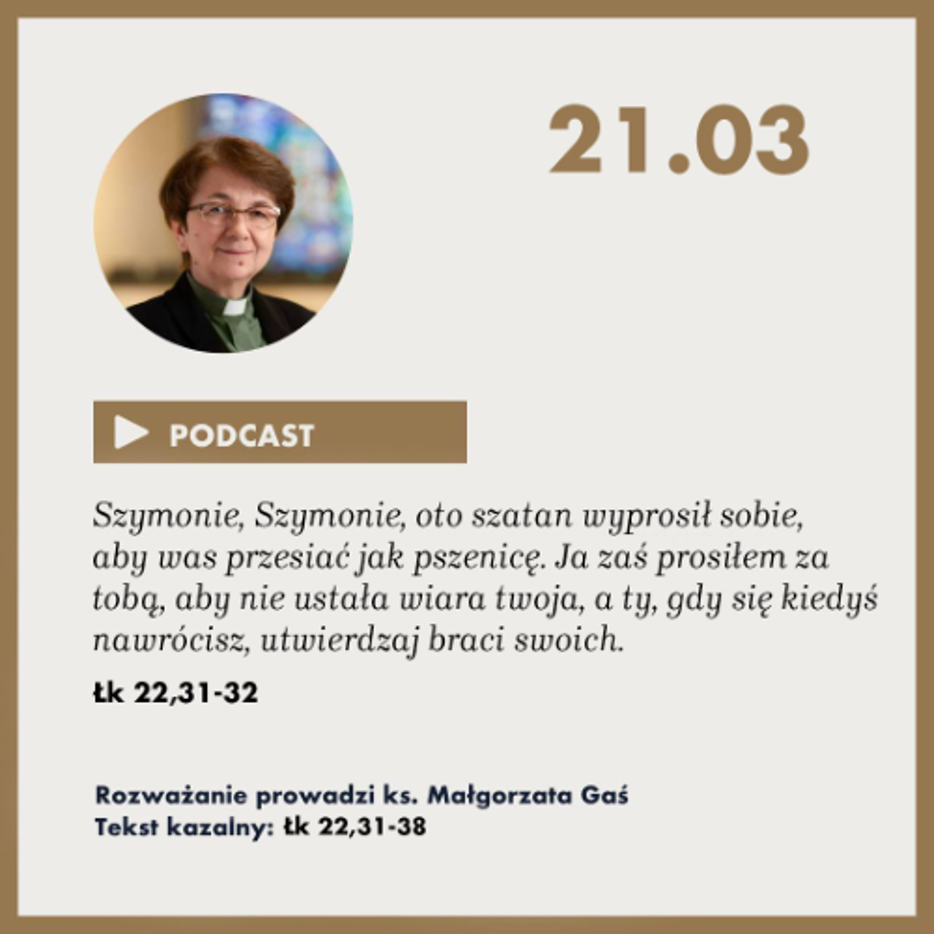 Rzoważanie z nabożeństwa z 21 marca 2025 episode artwork