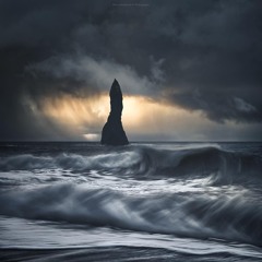 Serenity of a Black Sand Beach