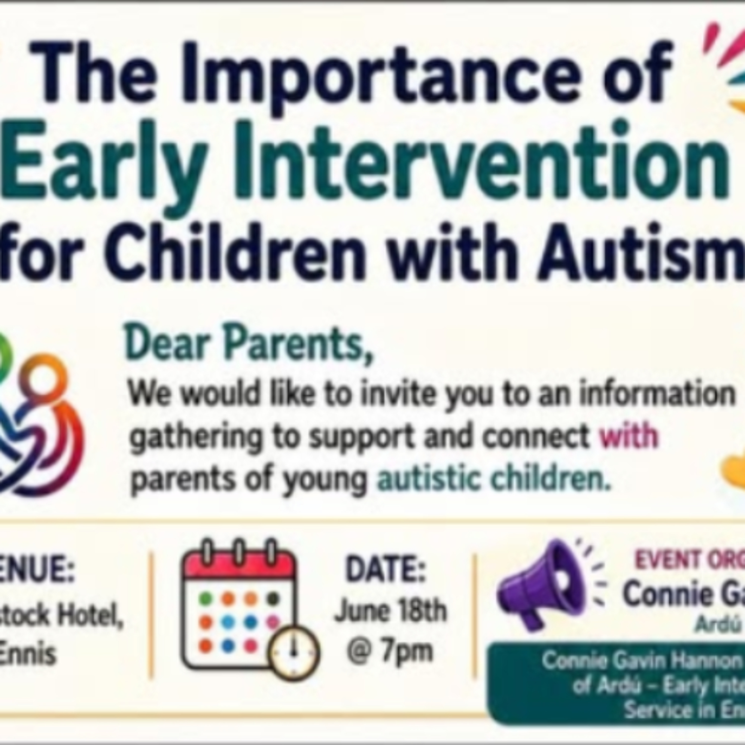 The Importance of Early Intervention For Children With Autism Event In Ennis