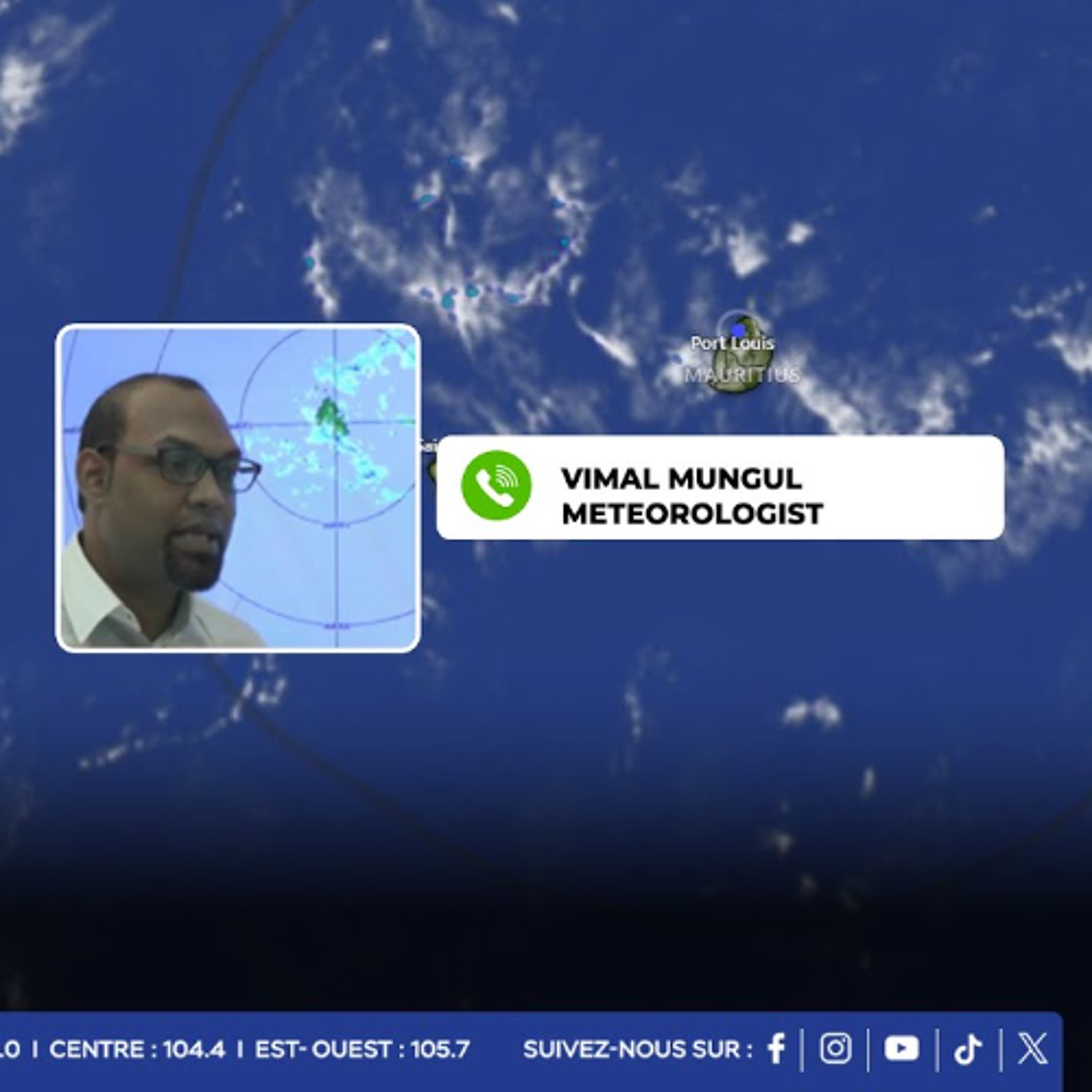 Maurice sous un temps instable avec risque de fortes pluies selon les prévisions météo