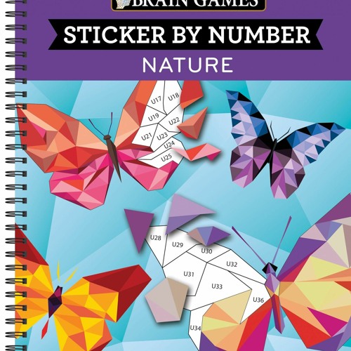 Stream Read Brain Games - Sticker by Number: Nature (28 ...