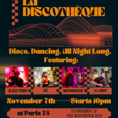 Black Panda Live @ La Discotheque - Paris 75 - Nov 2024
