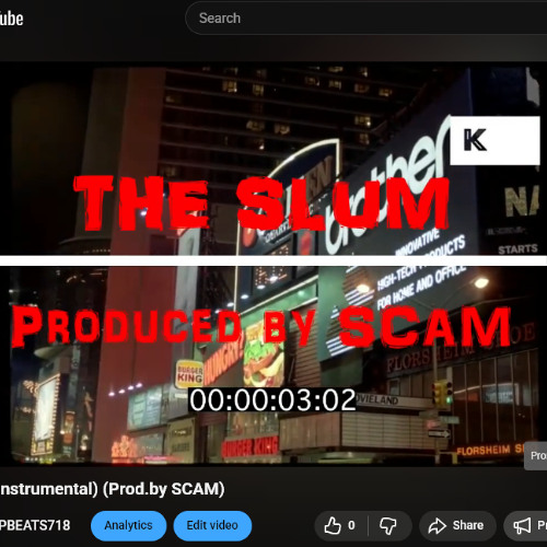 The Slum (Instrumental) (Prod.by SCAM) (86.000 BPM)