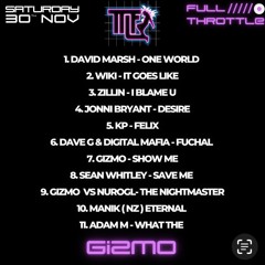 Gizmo - Full Throttle Event Set 30.11.24