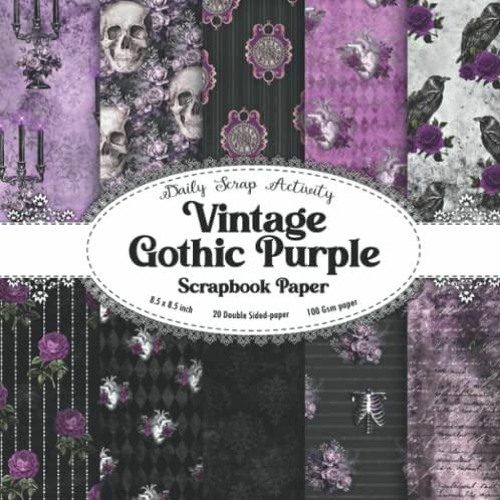 Stream episode Vintage Gothic Purple Scrapbook Paper: Distressed Old Purple  Texture Scrapbookin by Georginalee podcast