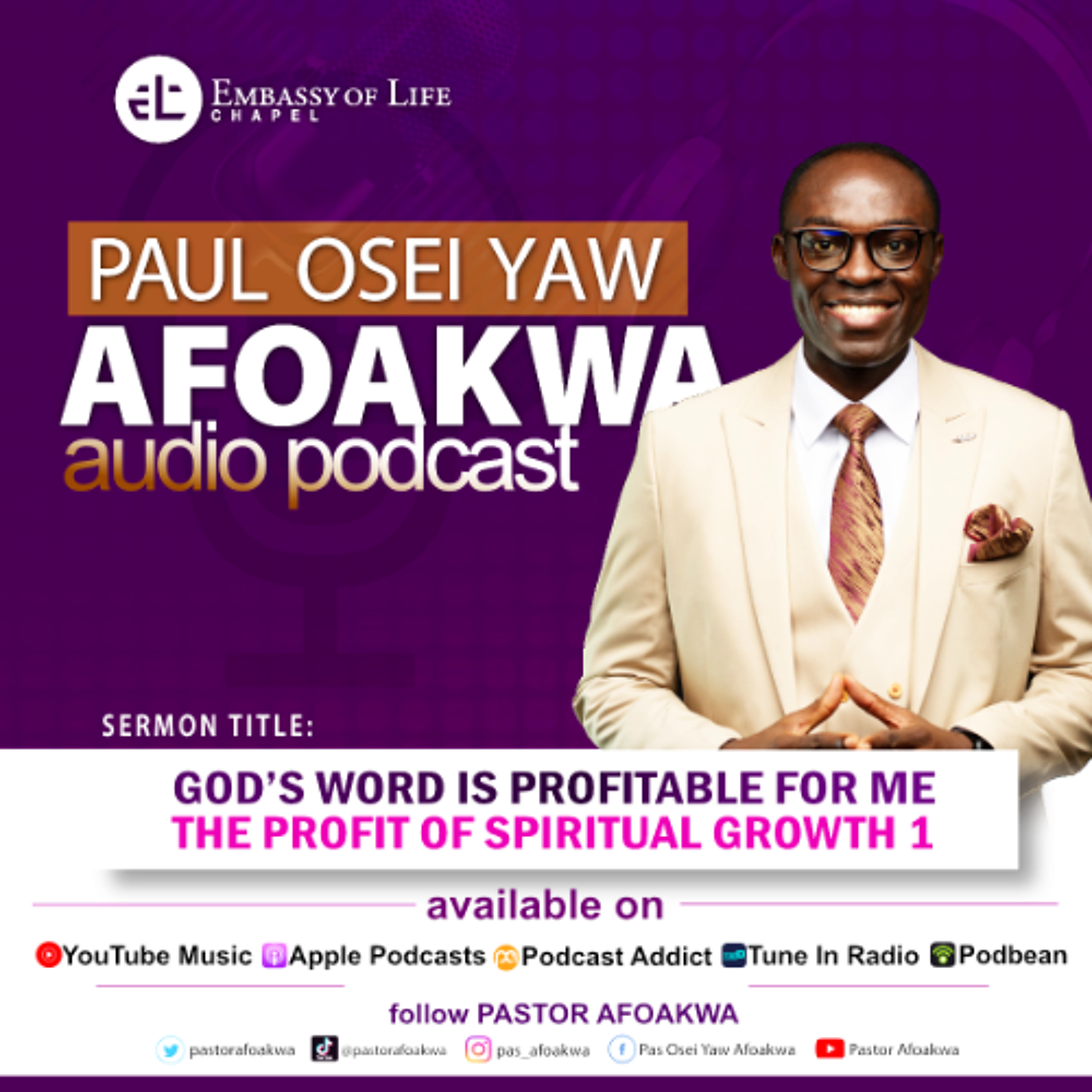 The Profit Of Spiritual Growth 1 - God’s Word Is Profitable For Me(20.11.24) episode artwork