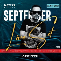 JOSÉ MARTÍ live @t LA NARANJA MECÁNICA, SEP. 4th 2022