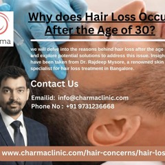 Benefits of Hair Loss Treatment in Bangalore at Charma Clinic