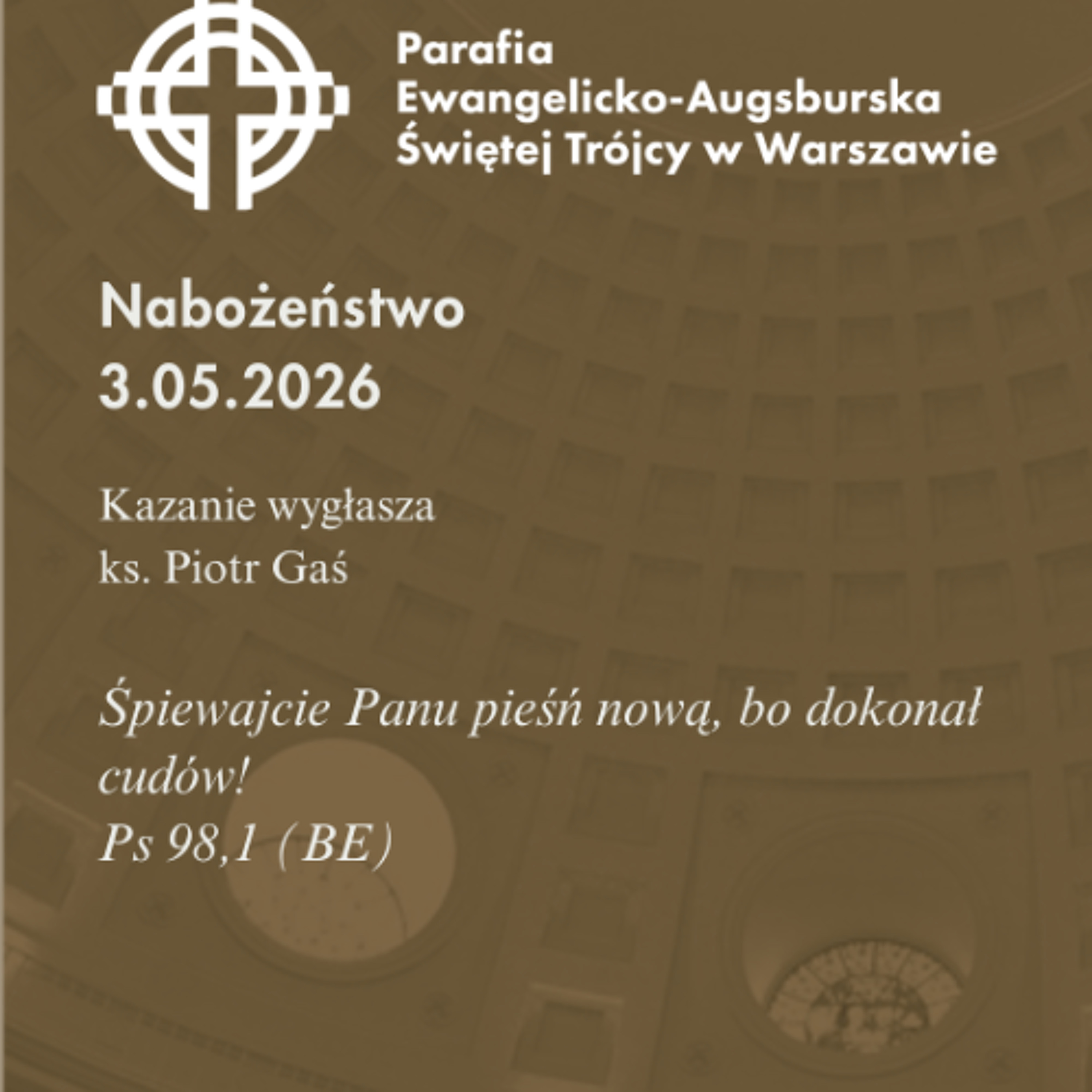 Niedziela ze Słowem, rozważanie z nabożeństwa z 3 maja 2026 episode artwork