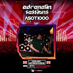 LIVE @ ASOT 1000 Pre Party [Adrenalin Sessions] Club Poema, Utrecht (Netherlands) March 4th 2023