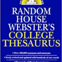 [Get] EPUB 🗃️ Random House Webster's College Thesaurus by Random House EBOOK EPUB KI