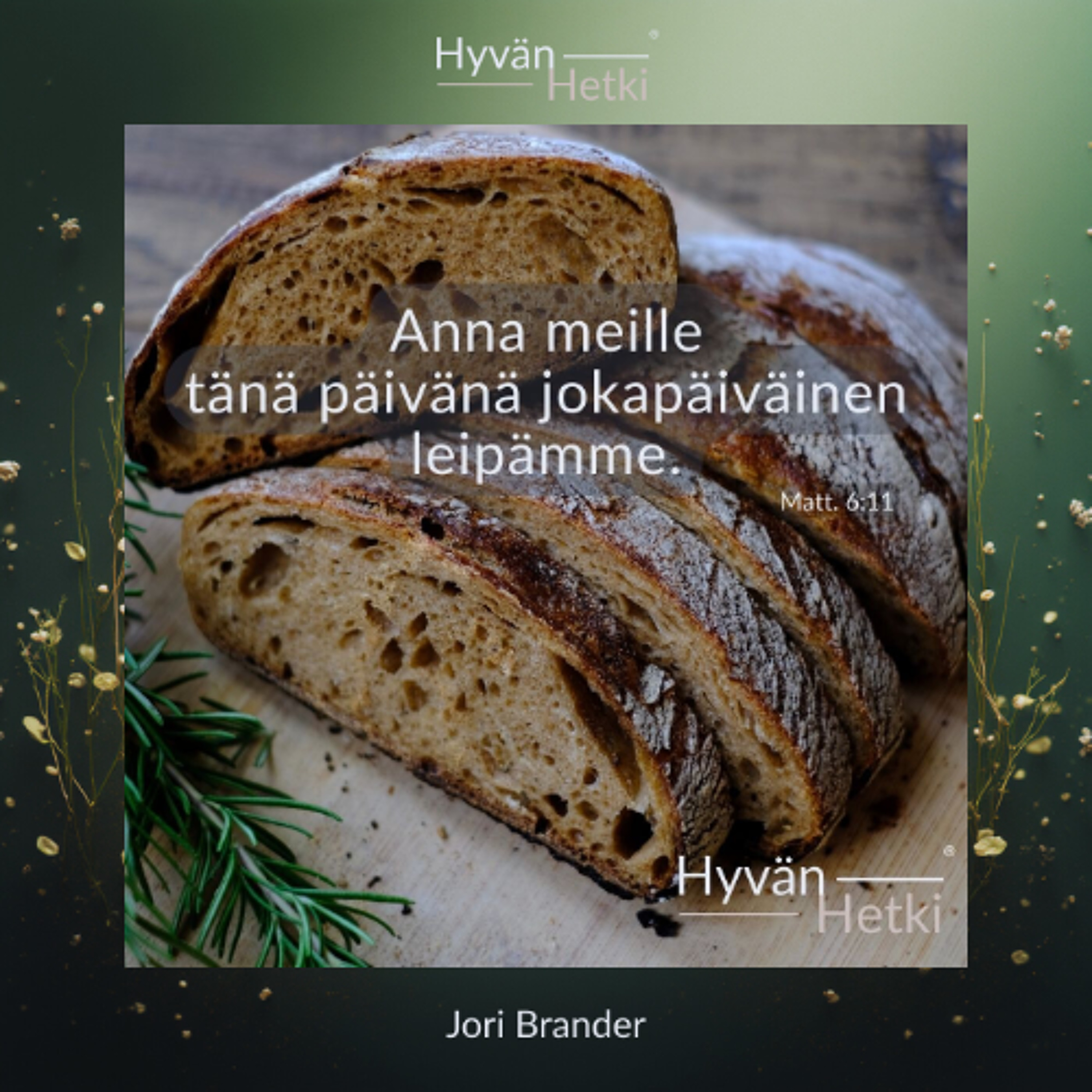 Anna meille tänä päivänä jokapäiväinen leipämme. (11.07.2026) episode artwork