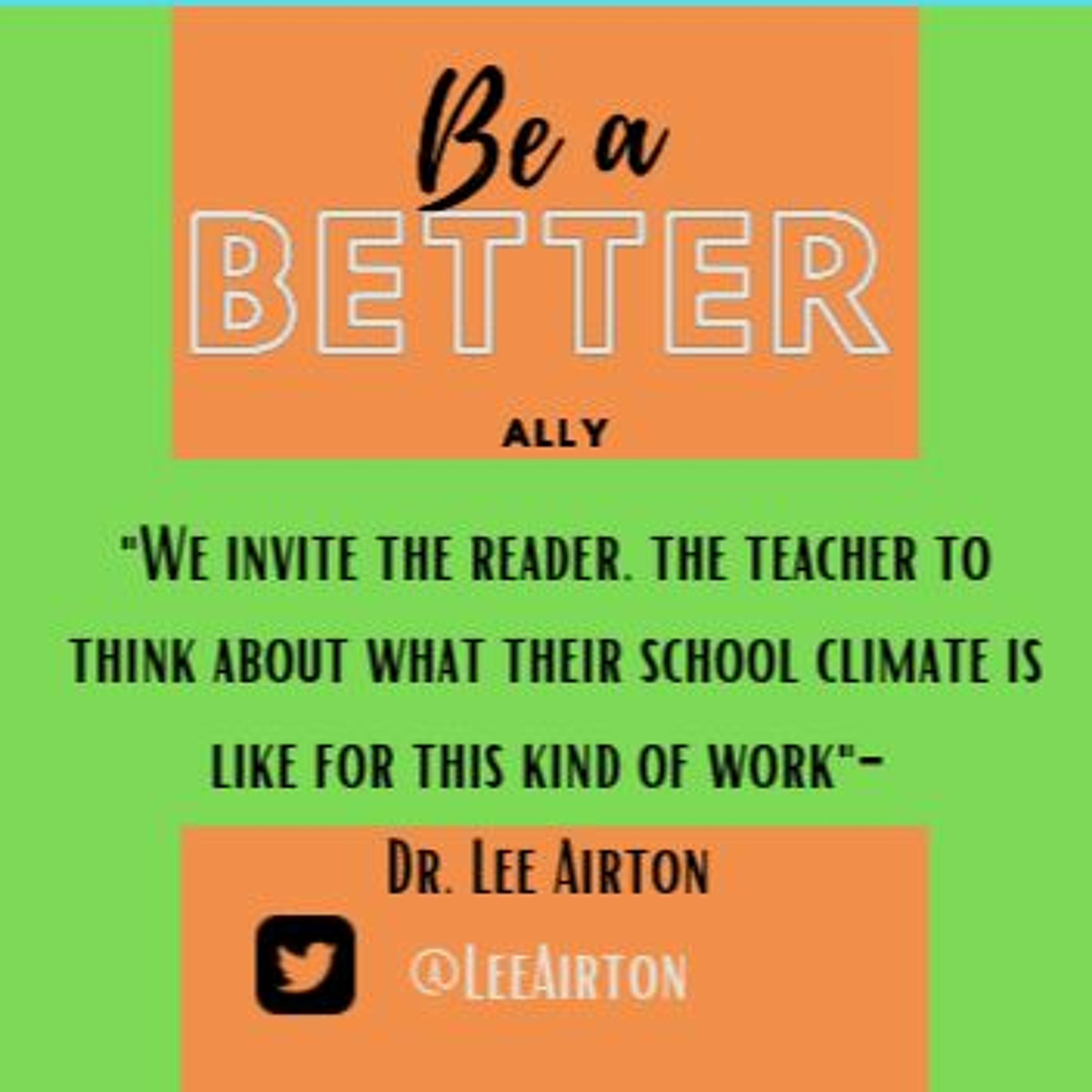 Be a Better Ally: critical conversations for K12 educators