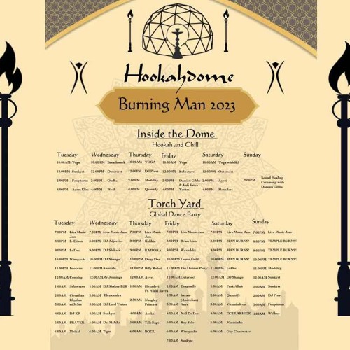 Maikol's Hookahdome Sunrise Set at Burning Man 2023