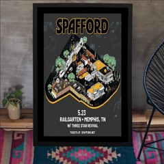 Spafford 5-23-2024 Railgarten Memphis TN Poster