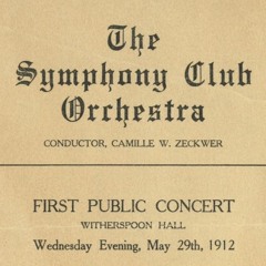 Fleisher Discoveries - July 2024: The Symphony Club's First Concert