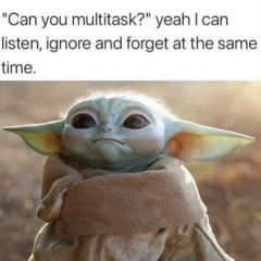 Can listen, ignore and forget.