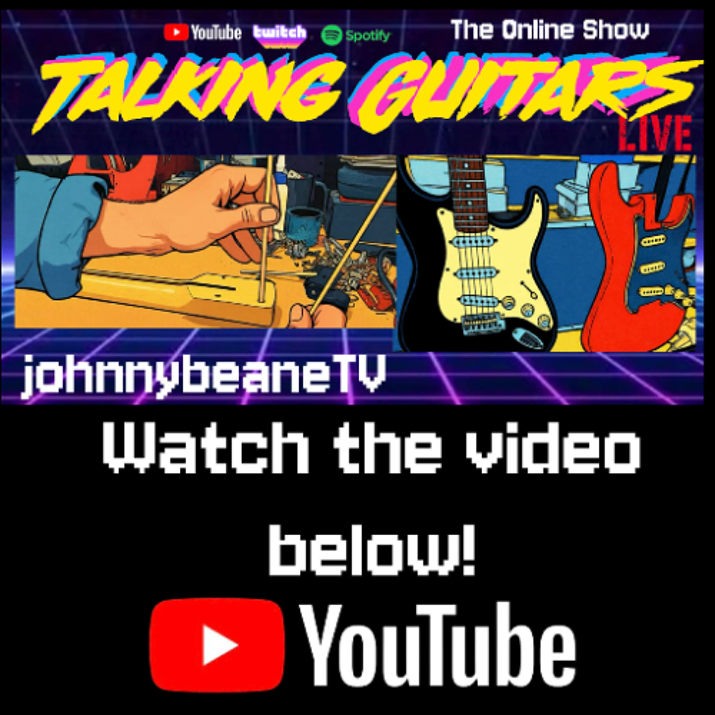 Talking Guitars: It's Guitar Workbench Wednesday – The Worn Red Strat Wins! 12/17/25 🎸🔥 episode artwork