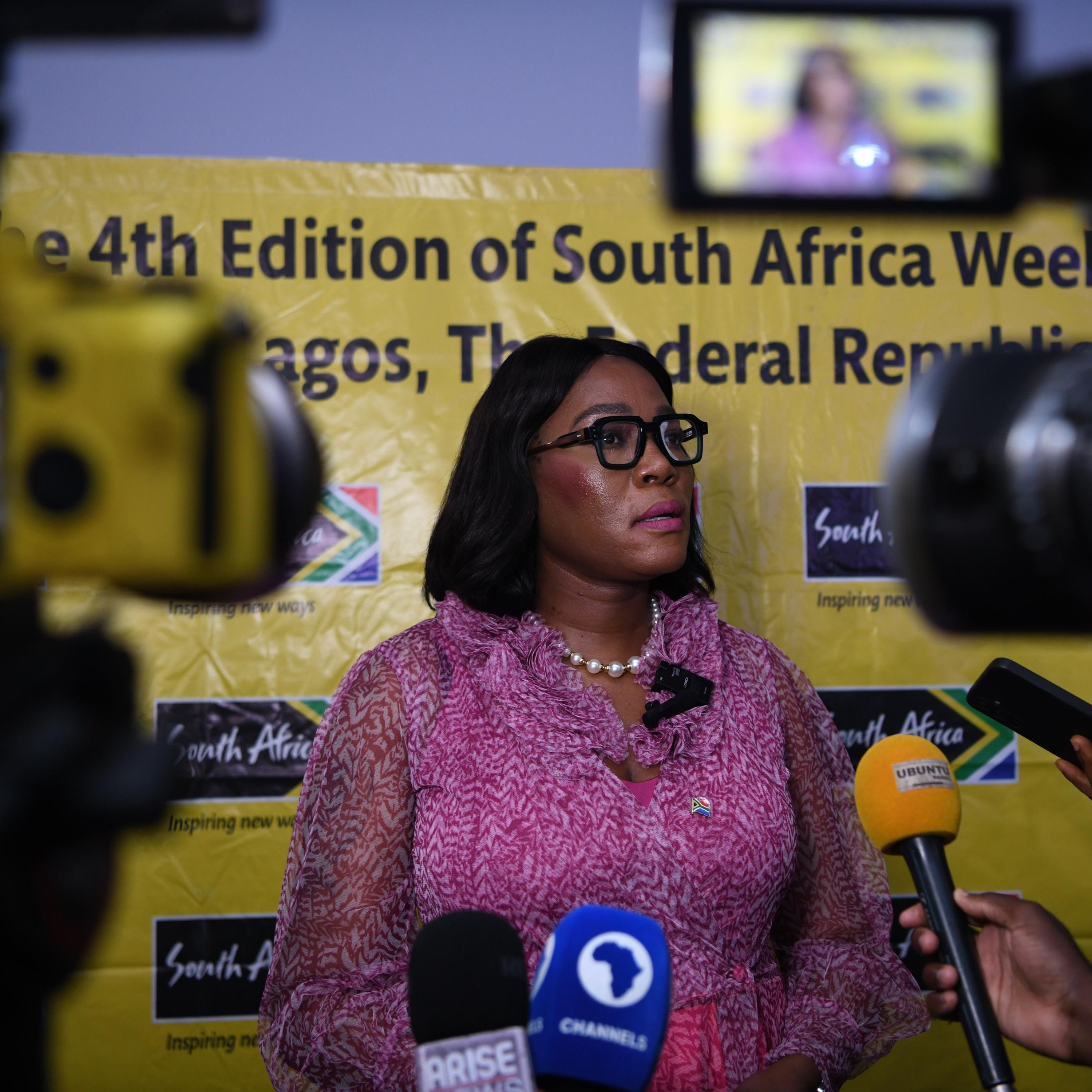 Deputy Minister Moraka Media Briefing at South Africa Week Opening in Lagos, Nigeria