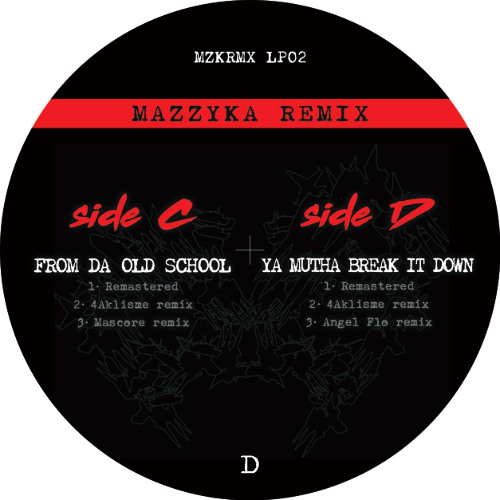 Preview : D3 - Da Mun'z - Ya Mutha Break It Down (Angel Flo remix) - Mazykka Remix LP 02