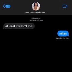 at least it wasn't me