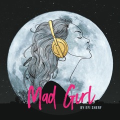 Mad girl dancing on the moon