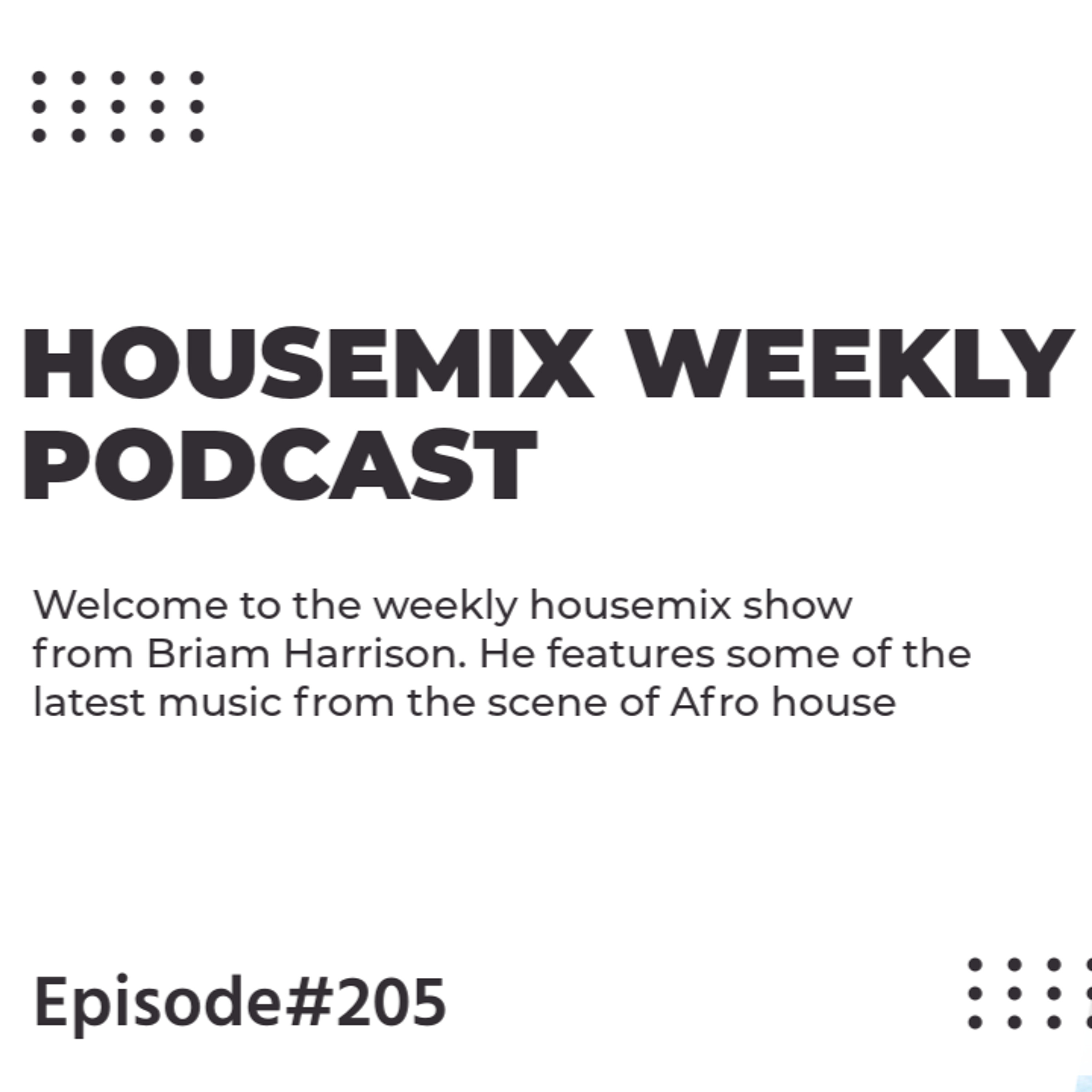 HouseMix 205 episode artwork