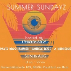 Espresso Disco @ THE GARDEN, FFM | 16.08.2020 | Le Rubrique, Daniele Iezzi & David Broghammer 1/2