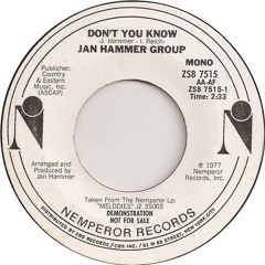 Don't You Know (Unreleased Mondo Disco Remix)