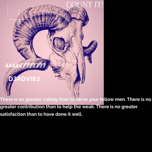 "D3ADVIBE" COUNT IT! FT "4444x7777777"