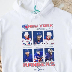 New York Rangers Hockey Team Est 1926 Starting Lineup Shirt