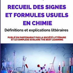 ⬇️ LEER EPUB Recueil des signes et formules usuels en chimie (French Edition) Gratis