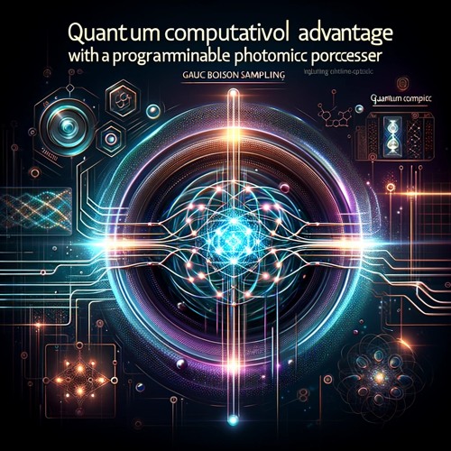 Quantum computational advantage with a programmable photonic processor