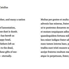 368 Ave Atque Vale (101) by Catullus