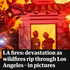 LA is in flames (kanye west is blonde and gone)