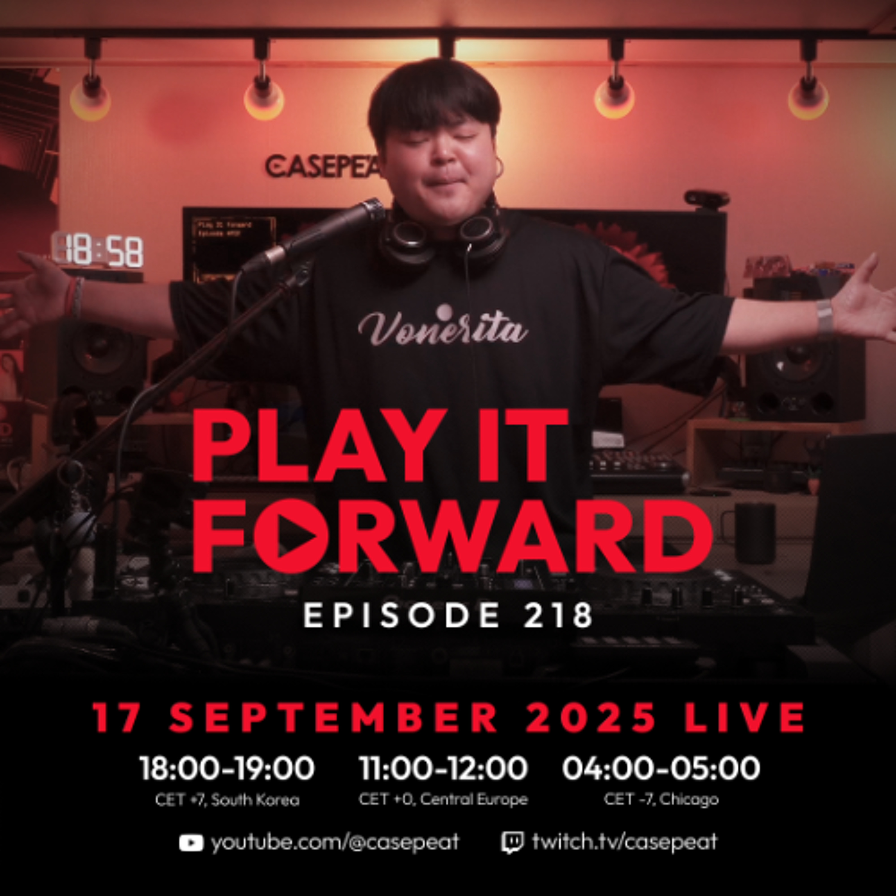 Play It Forward Ep. 218 [Trance & Progressive] by Casepeat - 09/17/25 LIVE episode artwork