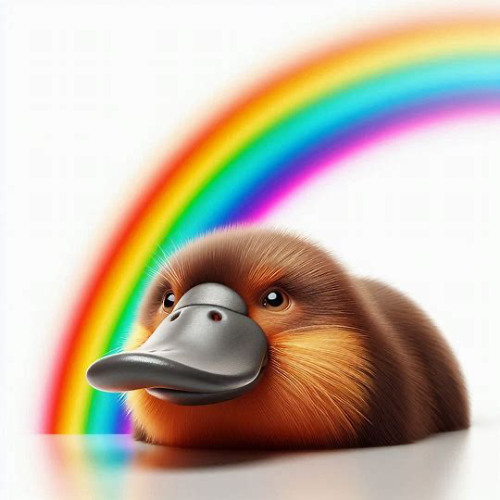 Rainbow Platypus