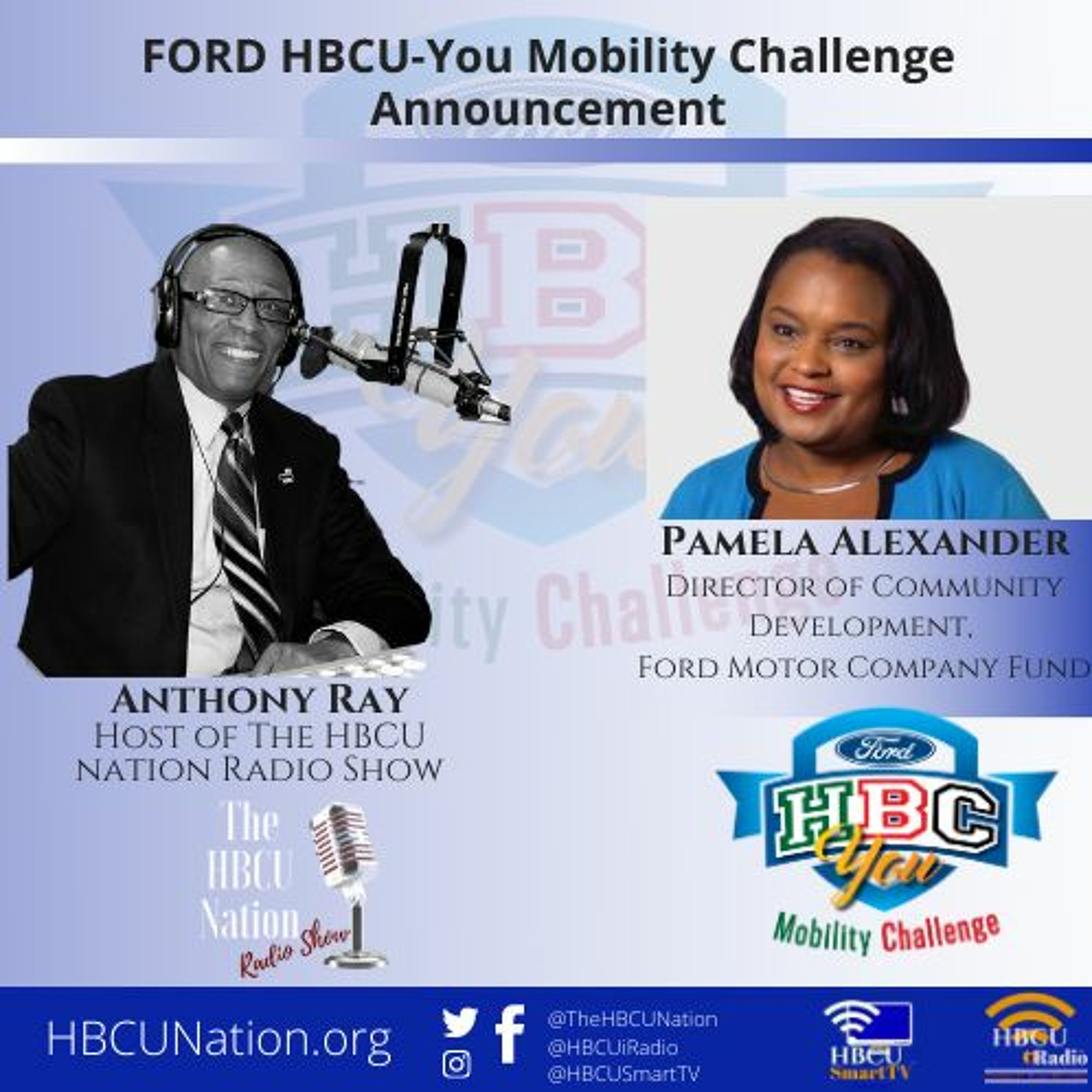 Pamela Alexander Announces the 2nd Annual FORD HBC-You Mobility Challenge Winners episode artwork