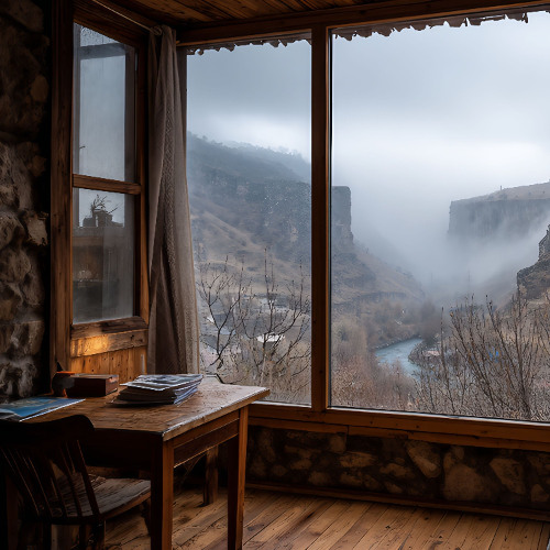 Fog Between the Cliffs