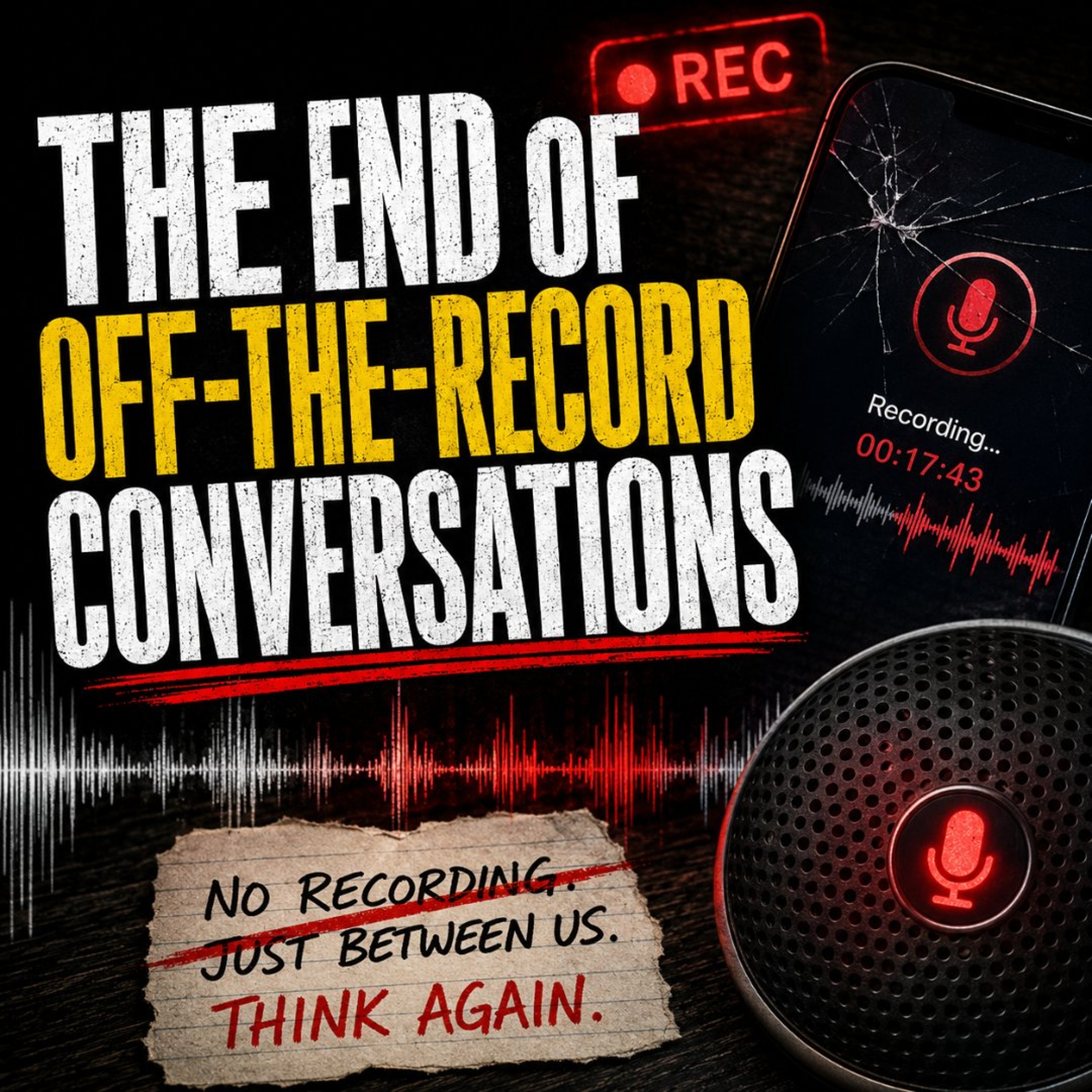 Are We Witnessing The End of Off-the-Record Conversations? episode artwork