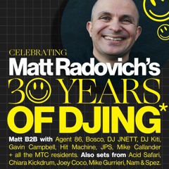 Matt Radovich B2B w' Mike Callander at my 30 years of DJing anniversary party at Howler Sept 2023
