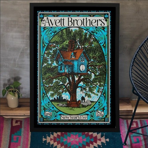 Stream The Avett Brothers NYE Shows 2024 At PNC Arena Poster by