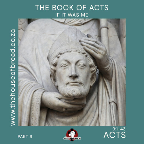 Note for 20250723 - Acts - Part 9 - Acts 9 - If it was me