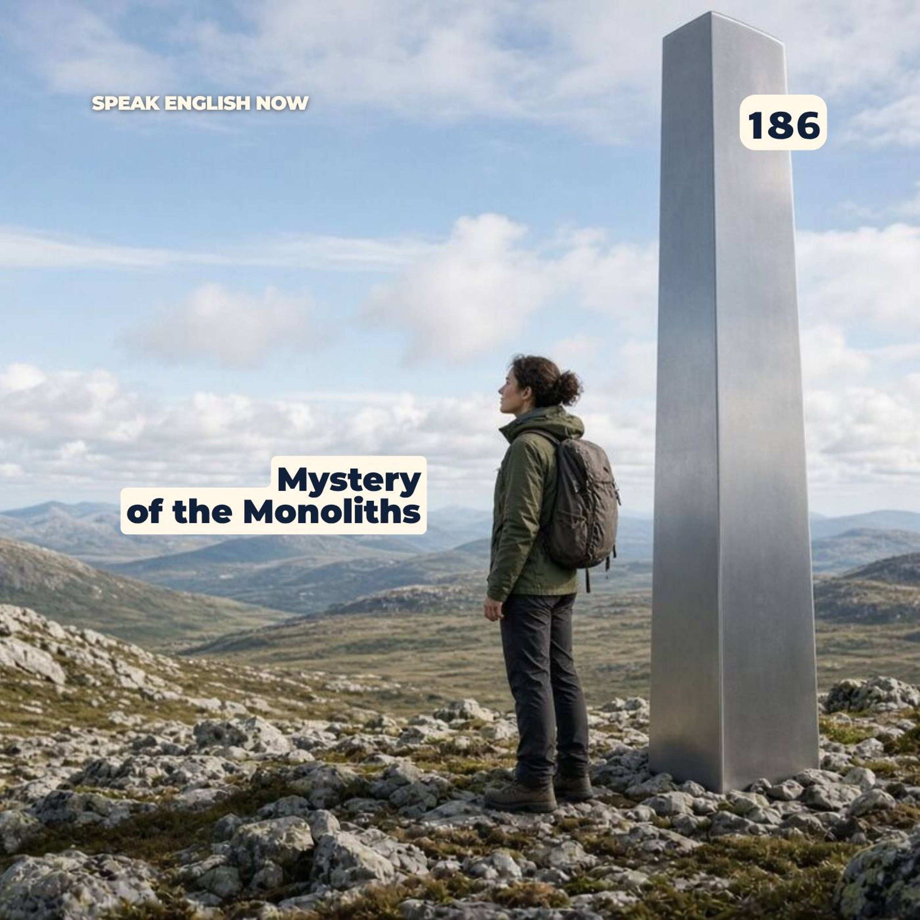 #186 The mystery of the Monoliths episode artwork