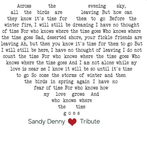 Who Knows Where The Time Goes - Sandy Denny Tribute